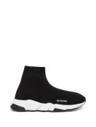 Speed Sneakers With Logo Balenciaga Speed Sneakers With Logo - Blackwhite
