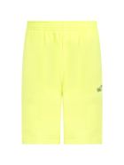 Balenciaga Neon Yellow Short For Kids With Logo Balenciaga Neon Yellow Short For Kids With Logo - Yellow