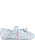 Gallucci Multicolor Ballerina Flats For Babygirl Gallucci Multicolor Ballerina Flats For Babygirl - Light Blue