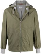 Khaki Green Lightweight Jacket Brunello Cucinelli Brunello Cucinelli Khaki Green Lightweight Jacket Brunello Cucinelli - MILITARY GREEN