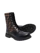 Fendi Black Boots With Ff Motif Fendi Black Boots With Ff Motif - Nero
