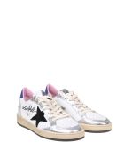 Golden Goose Ballstar White And Silver Laminated Sneakers Golden Goose Ballstar White And Silver Laminated Sneakers - Bianca
