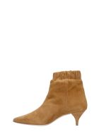 Alchimia Low Heels Ankle Boots In Leather Color Suede Alchimia Low Heels Ankle Boots In Leather Color Suede - leather color