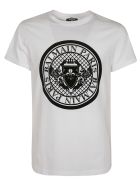 Balmain Round Logo T-shirt Balmain Round Logo T-shirt - White