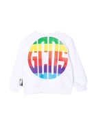 GCDS Mini White Sweatshirt GCDS Mini White Sweatshirt - Bianco