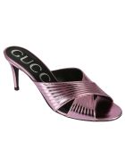 Gucci Metallic Finish Sandals Gucci Metallic Finish Sandals - Pink