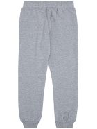 Moschino Grey Cotton Joggers With Logo Print Moschino Grey Cotton Joggers With Logo Print - Grey