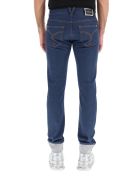 Taylor Fit Jeans With Greca Versace Taylor Fit Jeans With Greca - Bluindigo