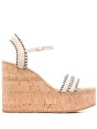 Casadei Porto Cervo Wedge Espadrilles Casadei Porto Cervo Wedge Espadrilles - Beige