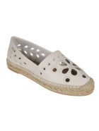 RED Valentino Floral Perforated Espadrillas RED Valentino Floral Perforated Espadrillas - Latte