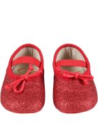 Gallucci Red Ballet Flats For Baby Girl Gallucci Red Ballet Flats For Baby Girl - Red