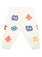 Gucci Ivory Trouser For Babykids Gucci Ivory Trouser For Babykids - White