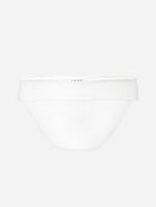 Fisico - Cristina Ferrari Bikini Briefs With Logo Application Fisico - Cristina Ferrari Bikini Briefs With Logo Application - White