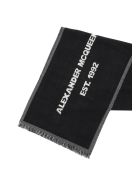 Alexander McQueen Mcqueen Graffiti Oversized Scarf Alexander McQueen Mcqueen Graffiti Oversized Scarf - Nero