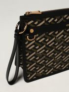 Versace Briefcase La Greca Signature Versace Canvas Bag Versace Briefcase La Greca Signature Versace Canvas Bag - Black