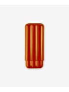 Three Cigars Holder "reyes Del Morro" Larusmiani Three Cigars Holder "reyes Del Morro" - orange