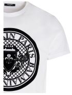 Balmain 'coin Flock' T-shirt Balmain 'coin Flock' T-shirt - White
