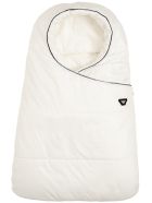 Emporio Armani White Nylon Padded Blanket With Logo Emporio Armani White Nylon Padded Blanket With Logo - White