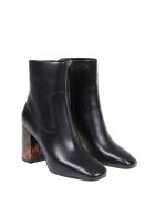 Michael Kors Marcella Boots In Black Leather Michael Kors Marcella Boots In Black Leather - Black