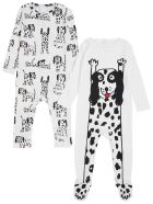 Stella McCartney Kids Set Of Two Dalmatian Printed Cotton Onesie Stella McCartney Kids Set Of Two Dalmatian Printed Cotton Onesie - White