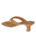 Paris Texas Logo Sole Detail Thong Mules Paris Texas Logo Sole Detail Thong Mules - Brown