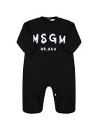 MSGM Black Set Fo Babykids With White Logo MSGM Black Set Fo Babykids With White Logo - Black