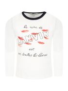 Lanvin White T-shirt For Girl With Lips Lanvin White T-shirt For Girl With Lips - White