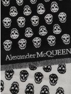 Black Wool Scarf Alexander McQueen Black Wool Scarf - Nero