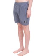 Stone Island Beachwear In Grey Polyester Stone Island Beachwear In Grey Polyester - grey