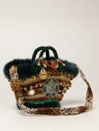 Sikuly Handbag Sinfunia Sikuly Coffa Bag With Fur And Mirrors Sikuly Handbag Sinfunia Sikuly Coffa Bag With Fur And Mirrors - Multicolor