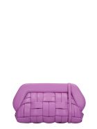 THEMOIRè Bios Weaved Clutch In Viola Faux Leather THEMOIRè Bios Weaved Clutch In Viola Faux Leather - Viola