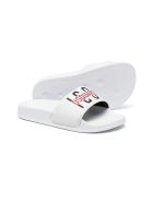 White D2kids Icon Slides Dsquared2 White D2kids Icon Slides