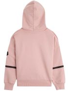 Moncler Pink Cotton Hoodie With Logo Moncler Pink Cotton Hoodie With Logo - Pink