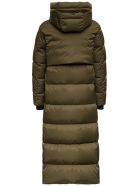 Herno Laminar Long Down Jacket In Green Nylon Herno Laminar Long Down Jacket In Green Nylon - Green