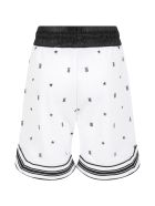 Burberry White Short For Kids With Logos Burberry White Short For Kids With Logos - White