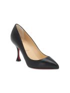 Christian Louboutin Black Leather O Pigalle Pumps Christian Louboutin Black Leather O Pigalle Pumps - BLACK