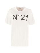 Cotton Crew-neck T-shirt N.21 Cotton Crew-neck T-shirt - Biancoottico
