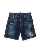 Dsquared2 Blue Denim Shorts Teen Dsquared2 K Dsquared2 Blue Denim Shorts Teen Dsquared2 K - Unica