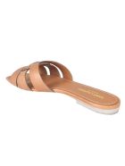 Saint Laurent Gathered Flat Sandals Saint Laurent Gathered Flat Sandals - Ambra