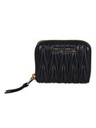 Miu Miu Matelassé Zip-around Coin Purse Miu Miu Matelassé Zip-around Coin Purse - Black