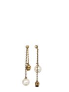 Alexander McQueen Skull And Pearl Pendant Earrings Alexander McQueen Skull And Pearl Pendant Earrings - MULTICOLOR