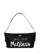 Alexander McQueen The Bundle Crossbody Bag In Recycled Nylon Alexander McQueen The Bundle Crossbody Bag In Recycled Nylon - Black