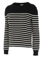 Saint Laurent Striped Sweater Saint Laurent Striped Sweater - Nero bianco