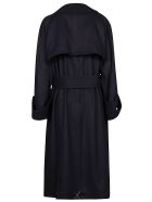Victoria Beckham Funnel Collar Trench Victoria Beckham Funnel Collar Trench - Dark Navy