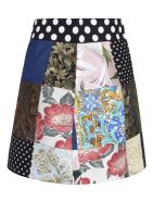 Dolce & Gabbana Multi-patched Denim Skirt Dolce & Gabbana Multi-patched Denim Skirt - Multicolor