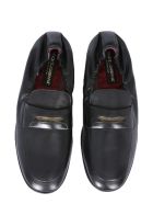 Dolce & Gabbana Moccasins With Logo Plate Dolce & Gabbana Moccasins With Logo Plate - NERO