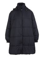 Woman Black Flared Down Jacket With Givenchy Logo Givenchy Woman Black Flared Down Jacket With Givenchy Logo