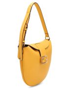 Fendi 'croissant Small' Leather Shoulder Bag Fendi 'croissant Small' Leather Shoulder Bag - Yellow