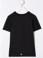 Black Kids T-shirt With Animalier Print Givenchy Black Kids T-shirt With Animalier Print