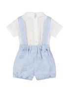 Fendi Multicolor Romper For Babyboy Fendi Multicolor Romper For Babyboy - Light Blue